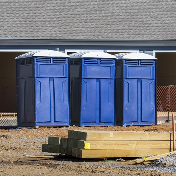 what is the cost difference between standard and deluxe porta potty rentals in Jamestown